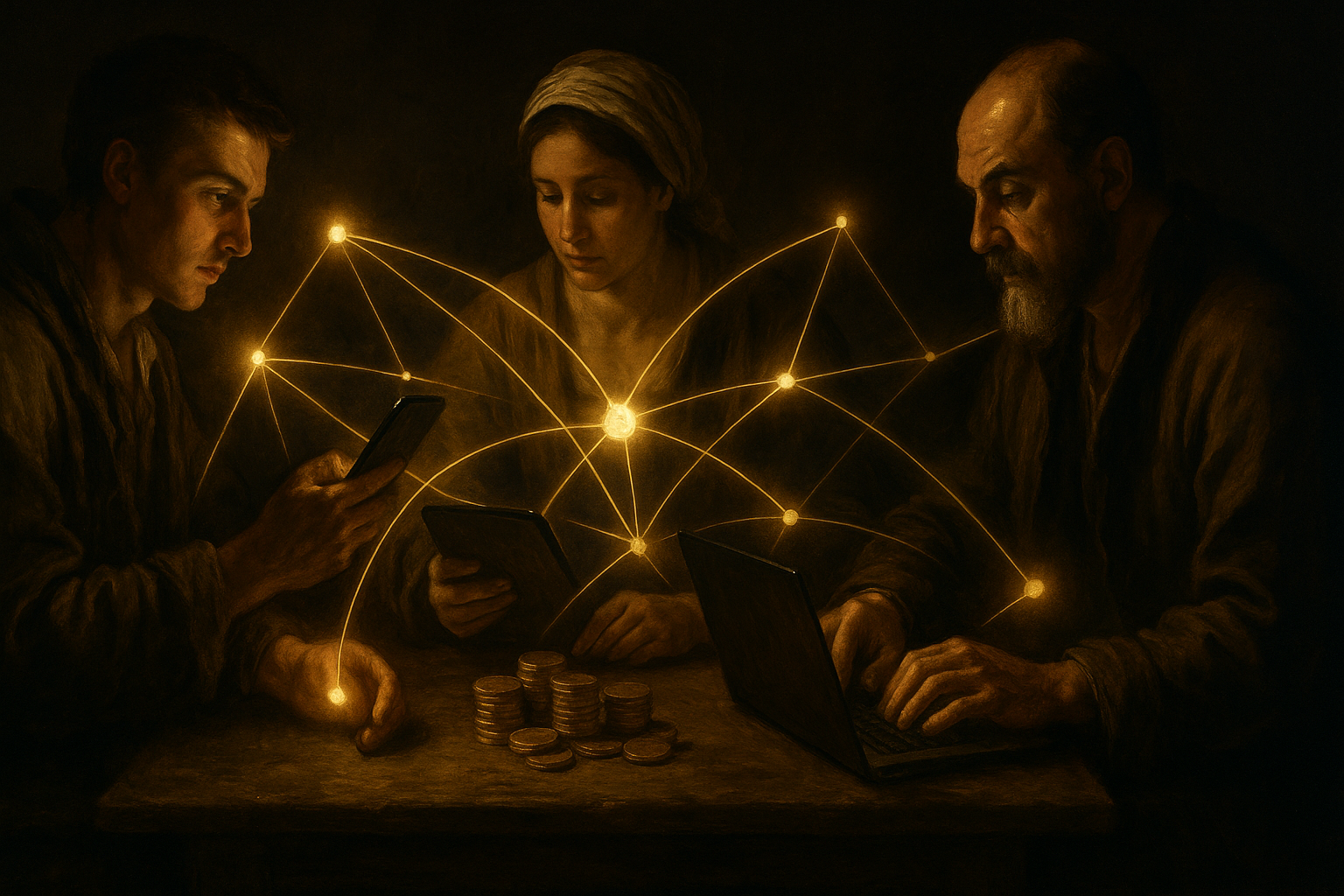 Symbolbild dezentrale Finanzsysteme